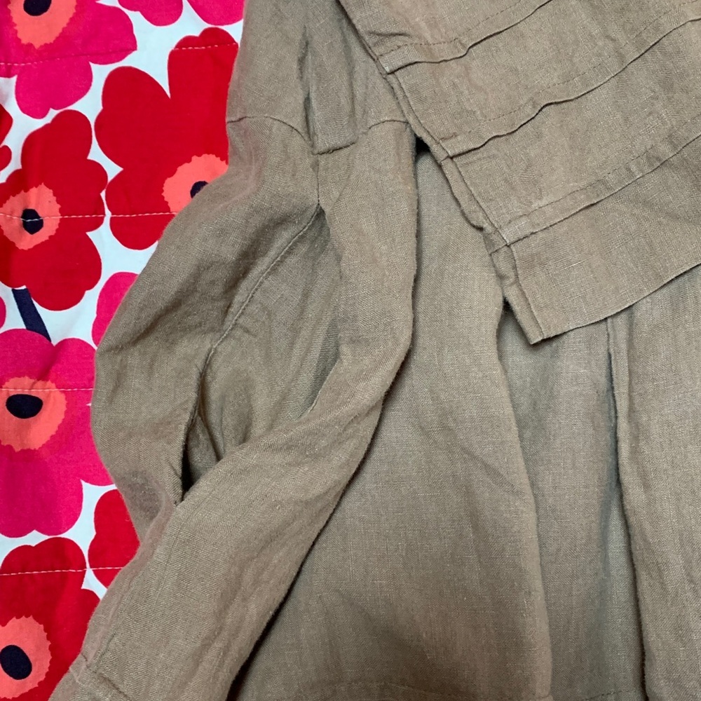 J Morgan Puett vintage linen dress - Picture 4 of 7